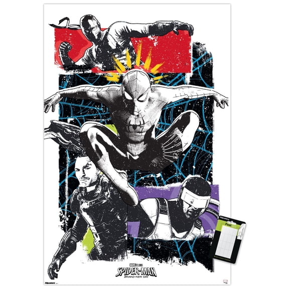 Marvel Spider-Man: Brand New Day (2026) - Illustrated Panel Wall Poster, 22.375" x 34"