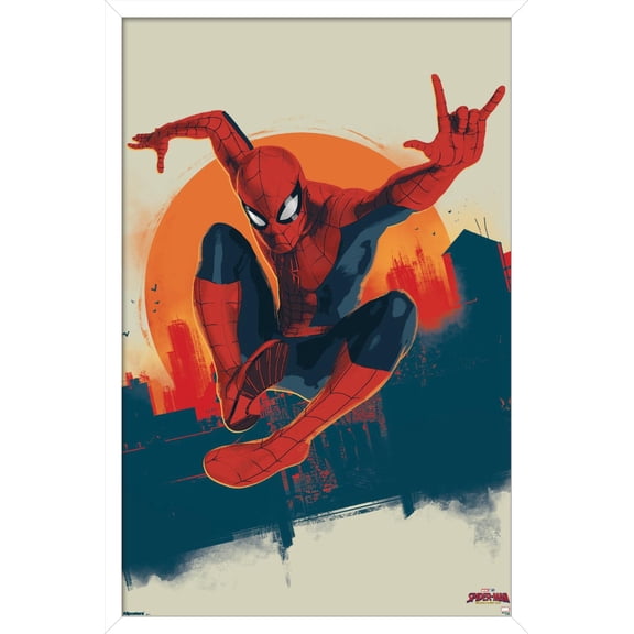 Marvel Spider-Man: Brand New Day (2026) - Sunset Wall Poster, 14.725" x 22.375" Framed
