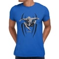 thumbnail image 1 of Marvel Spider-Man Brand New Day Men's Web Action Sketch Retro T-Shirt (Royal, S-XXXL), 1 of 4