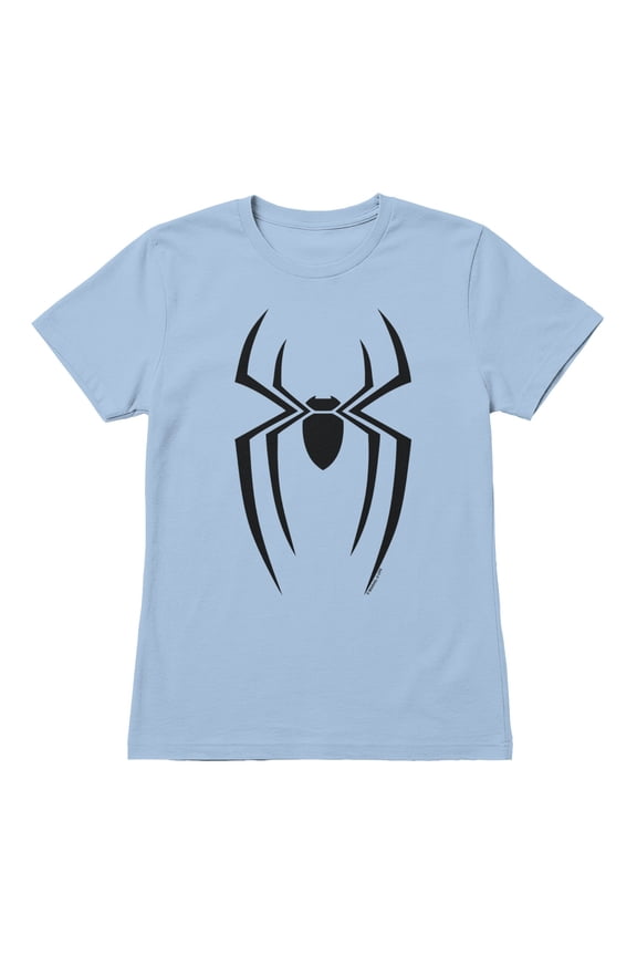 Spider-Man Brand New Day Women's Big Spider Icon T-Shirt (Light Blue, S-XXL)