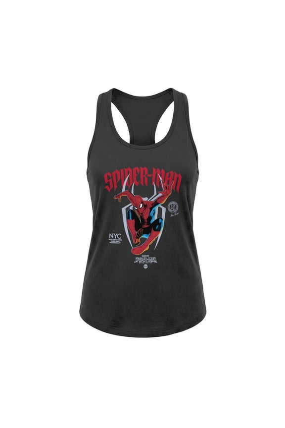 Spider-Man Brand New Day Women's Gothic Script Aesthetic Tank Top (Black, XS-XXL)