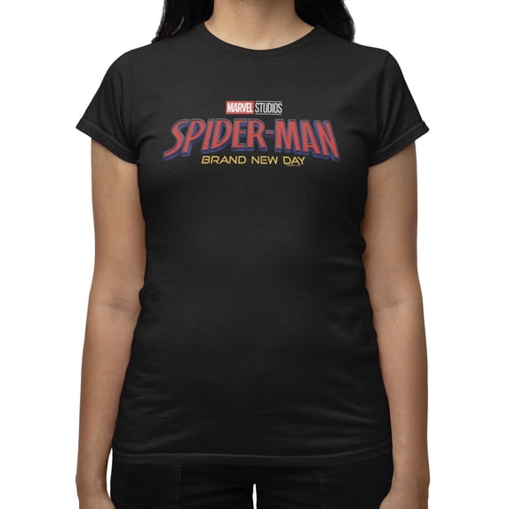 Marvel Spider-Man Brand New Day Women's Movie Poster T-Shirt (Black, S-XXL)