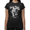 thumbnail image 1 of Marvel Spider-Man Brand New Day Women's Vintage New York Quote Sketch T-Shirt (Black, S-XXL), 1 of 4