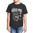 thumbnail image 1 of Marvel Spider-Man Brand New Day Youth Classic Action Distressed T-Shirt (Black, XS-XL), 1 of 4