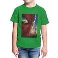 thumbnail image 1 of Marvel Spider-Man Brand New Day Youth Close Up Eye City Poster T-Shirt (Irish Green, XS-XL), 1 of 4