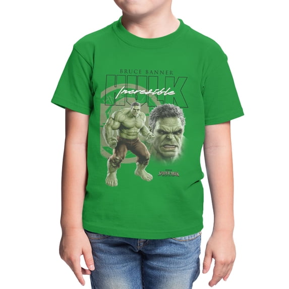 Marvel Spider-Man Brand New Day Youth Hulk Vintage Aesthetic T-Shirt (Irish Green, XS-XL)