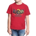 thumbnail image 1 of Marvel Spider-Man Brand New Day Youth One Against Four Wing Panels T-Shirt (Red, XS-XL), 1 of 4
