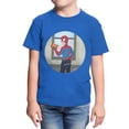 thumbnail image 1 of Marvel Spider-Man Brand New Day Youth Spidey Pizza Spotlight T-Shirt (Royal, XS-XL), 1 of 4