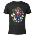 thumbnail image 1 of Marvel Spider-Man Cartoon Easter Egg - Short Sleeve Blended T-Shirt for Adults - Customized-Black, 1 of 5