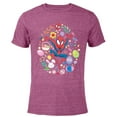 thumbnail image 1 of Marvel Spider-Man Cartoon Easter Egg - Short Sleeve Blended T-Shirt for Adults - Customized-Purple, 1 of 5