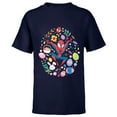 thumbnail image 1 of Marvel Spider-Man Cartoon Easter Egg - Short Sleeve T-Shirt for Kids - Customized-Navy, 1 of 5