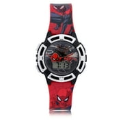 Marvel Spider-Man Childrens Unisex LCD Watch with Flashing Lights (SPD4933WM)