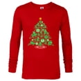 thumbnail image 1 of Marvel Spider-Man Christmas Tree Holiday - Long Sleeve T-Shirt for Men – Customized-New Red, 1 of 5