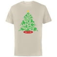 thumbnail image 1 of Marvel Spider-Man Christmas Tree Holiday - Short Sleeve Cotton T-Shirt for Adults - Customized-Natural, 1 of 5