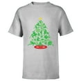 thumbnail image 1 of Marvel Spider-Man Christmas Tree Holiday - Short Sleeve T-Shirt for Kids – Customized-Athletic Heather, 1 of 5