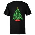 thumbnail image 1 of Marvel Spider-Man Christmas Tree Holiday - Short Sleeve T-Shirt for Kids – Customized-Black, 1 of 5