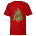 thumbnail image 1 of Marvel Spider-Man Christmas Tree Holiday - Short Sleeve T-Shirt for Kids – Customized-Red, 1 of 5