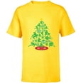 thumbnail image 1 of Marvel Spider-Man Christmas Tree Holiday - Short Sleeve T-Shirt for Kids – Customized-Yellow, 1 of 5