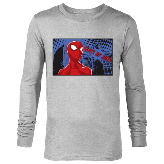 Marvel Spider-Man Class of 2023 Graduation Comic - Long Sleeve T-Shirt for Men - Customized-Athletic Heather