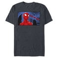 thumbnail image 1 of Marvel Spider-Man Class of 2023 Graduation Comic - Short Sleeve Blended T-Shirt for Adults - Customized-Navy Heather, 1 of 5