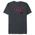 thumbnail image 1 of Marvel Spider-Man Class of 2023 Graduation Web Letters - Short Sleeve Blended T-Shirt for Adults - Customized-Navy Heather, 1 of 5