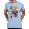 thumbnail image 1 of Marvel Spider-Man Classic Magazine Style Men's T Shirt (Light Blue, S-XXXL), 1 of 4