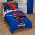 Marvel SpiderMan Classic Toddler Bed Set, Kids Superhero Bedding