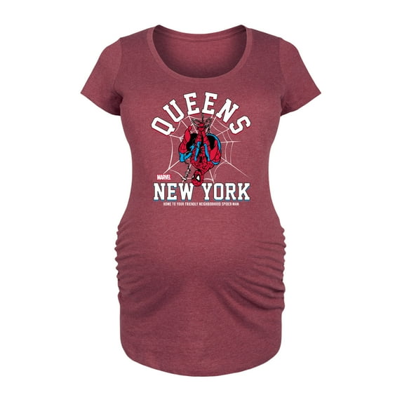 Marvel Spider-Man - Collegiate - Maternity Scoop Neck Graphic T-Shirt