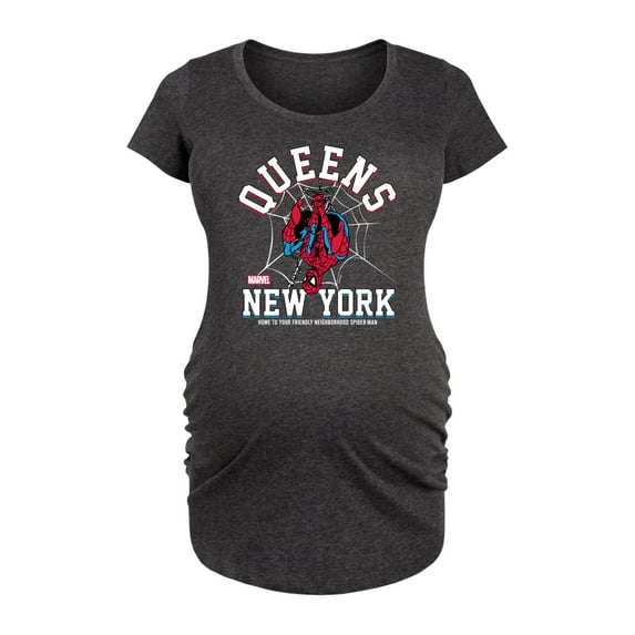 Marvel Spider-Man - Collegiate - Maternity Scoop Neck Graphic T-Shirt