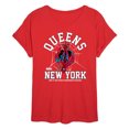 thumbnail image 1 of Marvel Spider-Man - Collegiate - Women's Oversized Graphic T-Shirt, 1 of 4