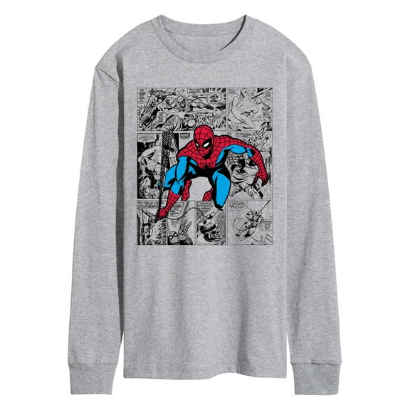 Marvel - Spider-Man Comic Jump - Men's Long Sleeve Graphic T-Shirt