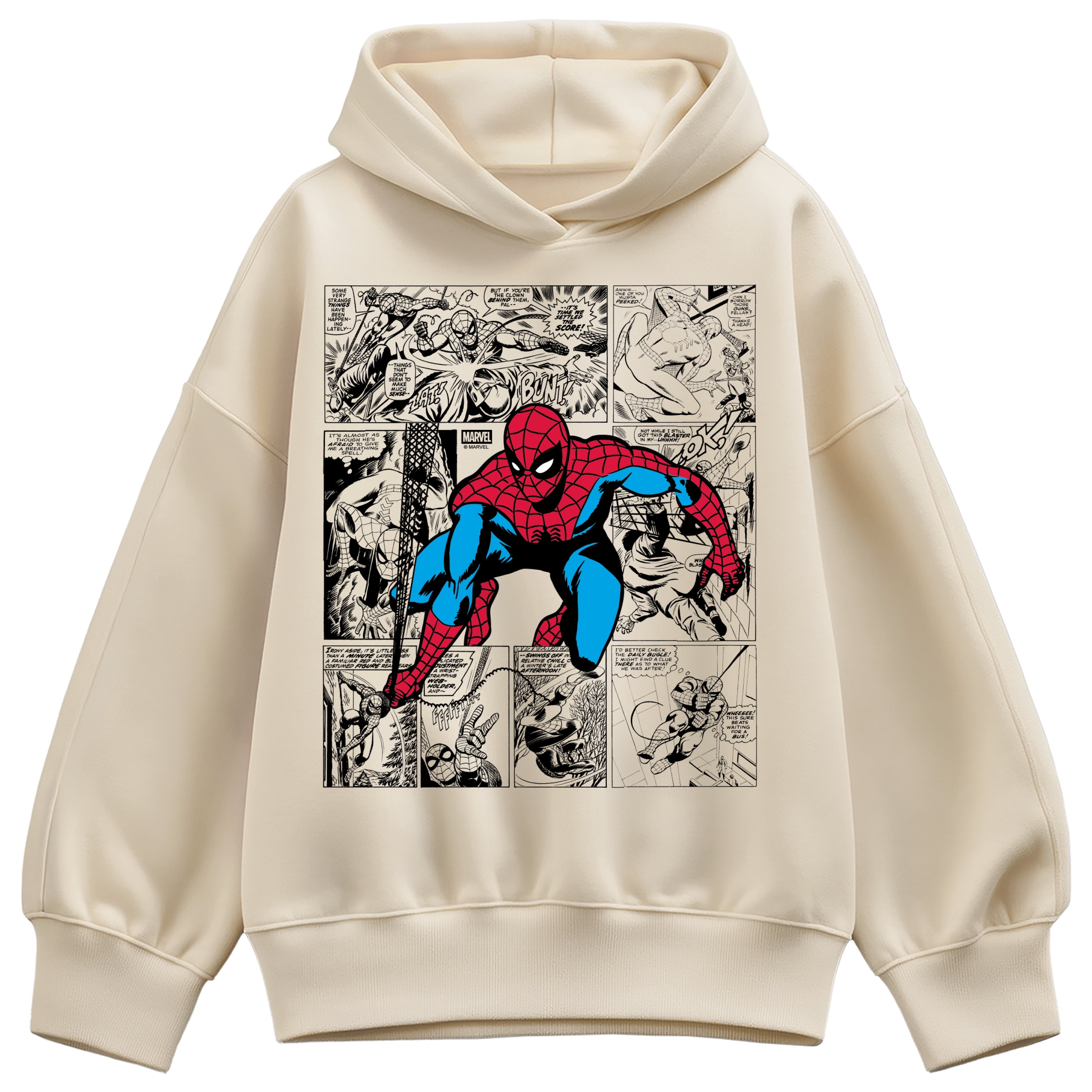 Marvel - Spider-Man Comic Jump - Women's Oversized Fleece Hoodie Sweatshirt