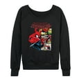 thumbnail image 1 of Marvel - Spider-Man Comic Panel Portrait - Women's French Terry Long Sleeve Pullover, 1 of 4