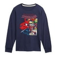 thumbnail image 1 of Marvel - Spider-Man Comic Panel- Youth Long Sleeve Graphic T-Shirt, 1 of 4