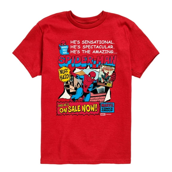 Marvel - Spider-Man Comic - Youth Short Sleeve Graphic T-Shirt