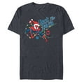 thumbnail image 1 of Marvel Spider-Man Deck The Walls Holiday - Short Sleeve Blended T-Shirt for Adults- Customized-Royal, 1 of 5