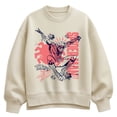 thumbnail image 1 of Marvel - Spider-Man Doodle - Women's Oversized Fleece Crew Sweatshirt, 1 of 4