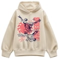 thumbnail image 1 of Marvel - Spider-Man Doodle - Women's Oversized Fleece Hoodie Sweatshirt, 1 of 4