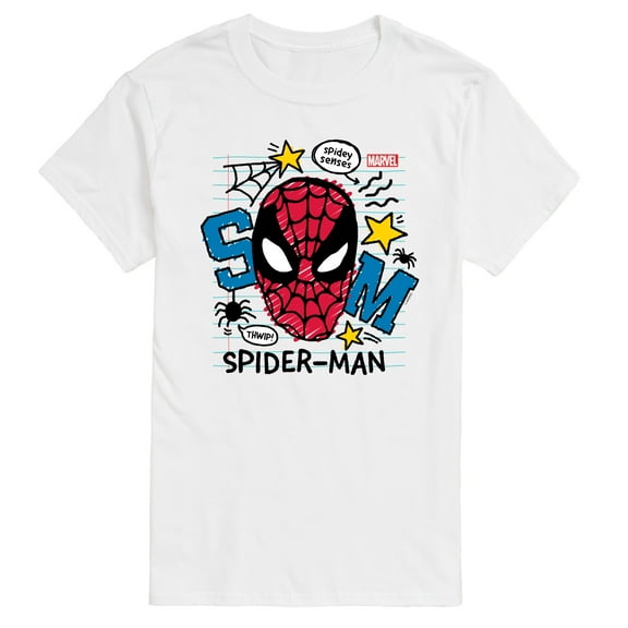 Marvel Spider-Man - Doodled Spidey - Men's Short Sleeve Graphic T-Shirt