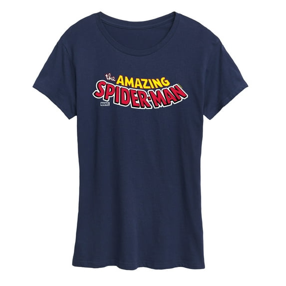 Marvel Spider-Man - Editorial Logo - Ladies Short Sleeve Graphic T-Shirt