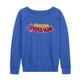 thumbnail image 1 of Marvel - Spider-Man Editorial Logo - Women's French Terry Long Sleeve Pullover, 1 of 4