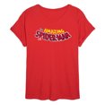 thumbnail image 1 of Marvel Spider-Man - Editorial Logo - Women's Oversized Graphic T-Shirt, 1 of 4