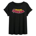 thumbnail image 1 of Marvel Spider-Man - Editorial Logo - Women's Oversized Graphic T-Shirt, 1 of 5