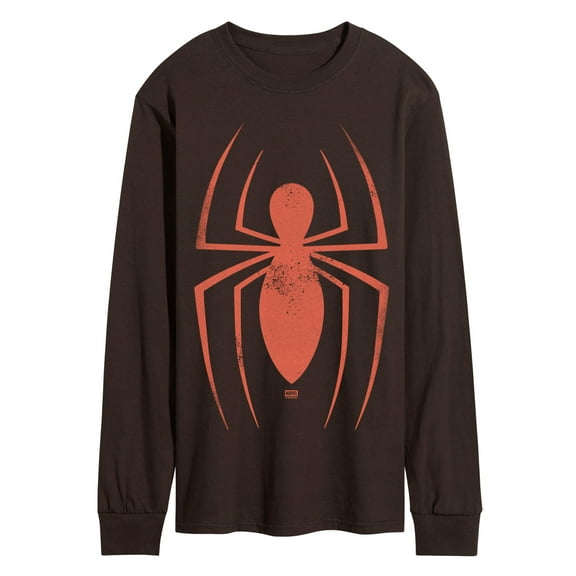 Marvel - Spider-Man Faded Logo - Men's Long Sleeve Graphic T-Shirt