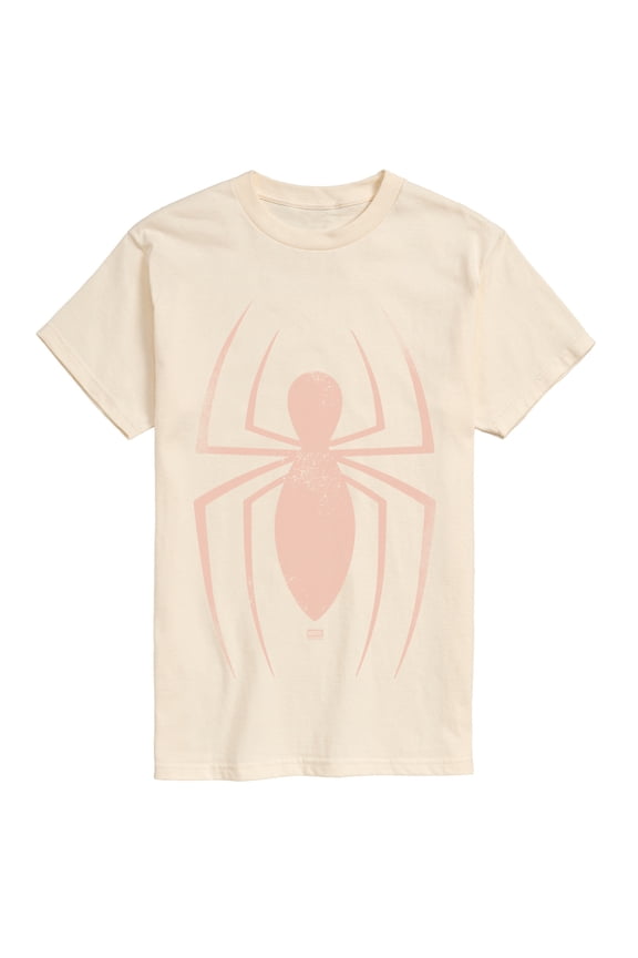 - Spider-Man Faded Logo - Men's Short Sleeve Graphic T-Shirt