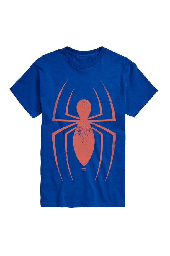 - Spider-Man Faded Logo - Men's Short Sleeve Graphic T-Shirt