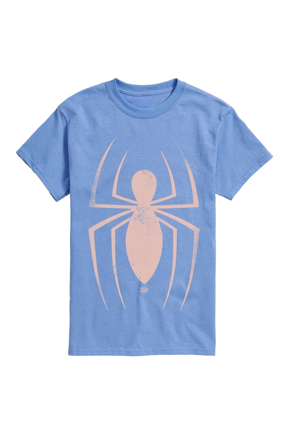- Spider-Man Faded Logo - Men's Short Sleeve Graphic T-Shirt