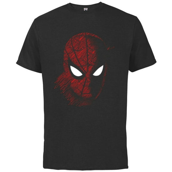 Marvel Spider-Man: Far From Home Close Up - Short Sleeve Cotton T-Shirt for Adults -Customized-Black