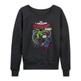 thumbnail image 1 of Marvel Spider-Man - Fighting Doc Ock - Ladies French Terry Pullover Long Sleeve Shirt, 1 of 5