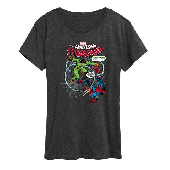 Marvel Spider-Man - Fighting Doc Ock - Ladies Short Sleeve Graphic T-Shirt